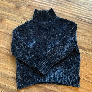 Soft cozy turtle neck sweater Medium blue Grey